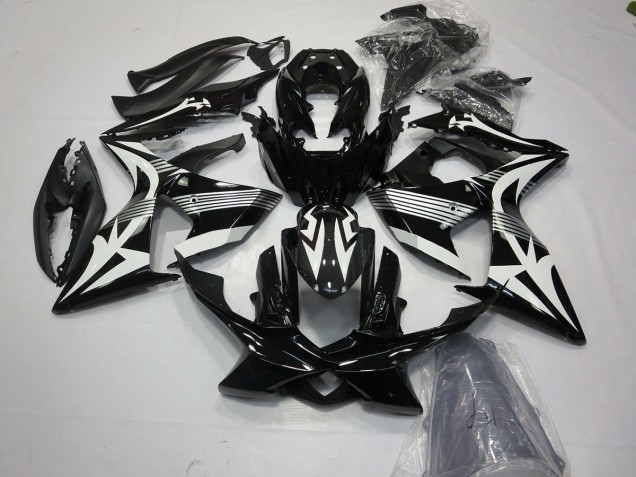 Bianco & Nero 09-16 Suzuki GSXR 1000 Carene Moto Bianco & Nero 09-16 Suzuki GSXR 1000 Carene Moto