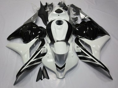 Bianco & Nero Lucido 09-12 Honda CBR600RR Carene Moto