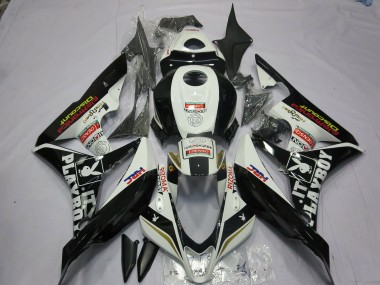 Bianco & Nero Playboy 07-08 Honda CBR600RR Carene Moto