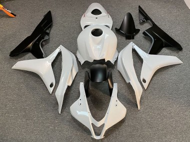 Bianco & Nero Puliti 07-08 Honda CBR600RR Carene Moto