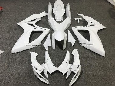 Bianco Opaco 06-07 Suzuki GSXR 600-750 Carene Moto