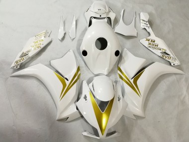 Bianco & Oro 12-16 Honda CBR1000RR Carene Moto