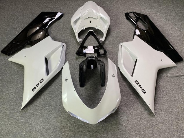 Bianco Perla & Nero 07-14 Ducati 848 1098 1198 Carene Moto Bianco Perla & Nero 07-14 Ducati 848 1098 1198 Carene Moto