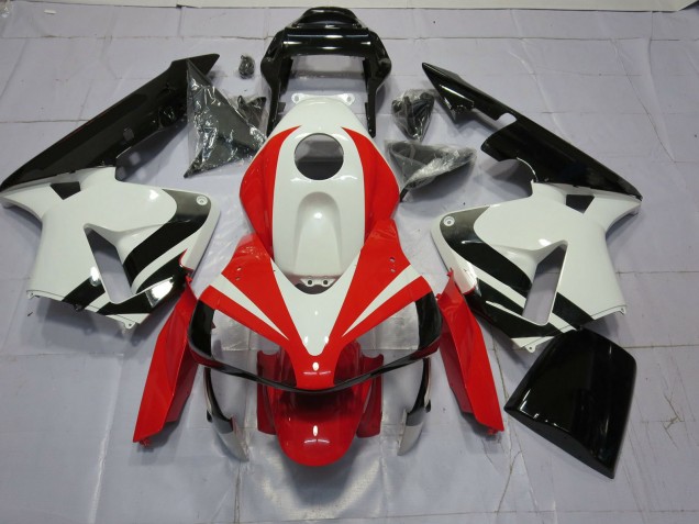 Bianco Rosso & Nero OEM 03-04 Honda CBR600RR Carene Moto Bianco Rosso & Nero OEM 03-04 Honda CBR600RR Carene Moto