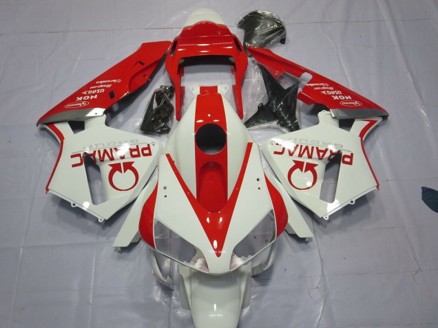 Bianco & Rosso Pramac 03-04 Honda CBR600RR Carene Moto Bianco & Rosso Pramac 03-04 Honda CBR600RR Carene Moto