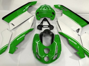 Bianco Verde & Nero 03-04 Ducati 749 999 Carene Moto
