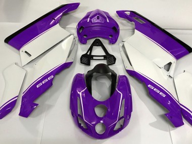 Bianco Viola & Nero 03-04 Ducati 749 999 Carene Moto
