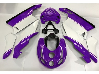 Bianco Viola & Nero 03-04 Ducati 749 999 Carene Moto