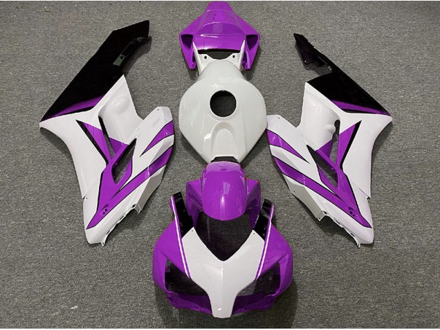 Bianco Viola & Nero Lucido 04-05 Honda CBR1000RR Carene Moto Bianco Viola & Nero Lucido 04-05 Honda CBR1000RR Carene Moto