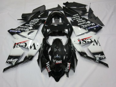 Bianco West 04-05 Kawasaki ZX10R Carene Moto