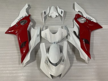Blanc Brillant Et Rouge J AIR 17-21 Yamaha R6 Carene Moto