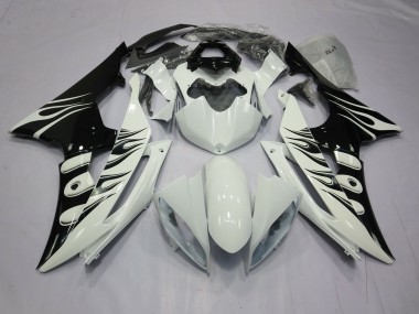 Blanc Flamme 08-16 Yamaha R6 Carene Moto