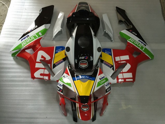 Blanc Rouge Givi 05-06 Honda CBR600RR Carene Moto