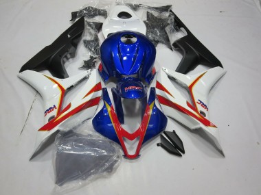 Bleu Profond Blanc Et Rouge HRC 07-08 Honda CBR600RR Carene Moto