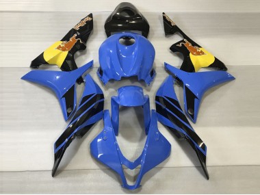 Blu & Arancione Toro 07-08 Honda CBR600RR Carene Moto