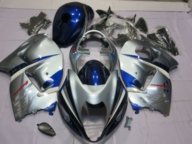 Blu & Argento 97-07 Suzuki GSXR 1300 Carene Moto