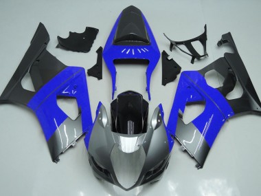Blu Argento & Nero 03-04 Suzuki GSXR 1000 Carene Moto