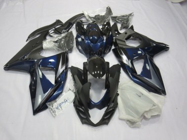 Blu Argento & Nero 09-16 Suzuki GSXR 1000 Carene Moto