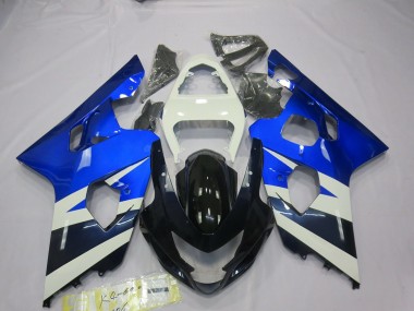 Blu Bianco 04-05 Suzuki GSXR 600-750 Carene Moto