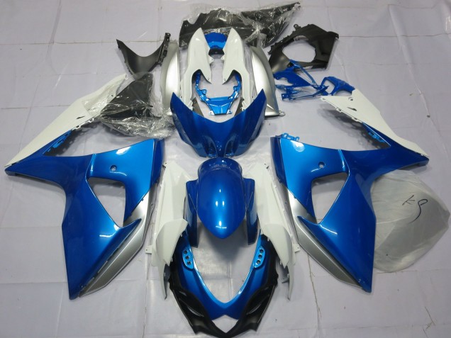 Blu & Bianco 09-16 Suzuki GSXR 1000 Carene Moto Blu & Bianco 09-16 Suzuki GSXR 1000 Carene Moto