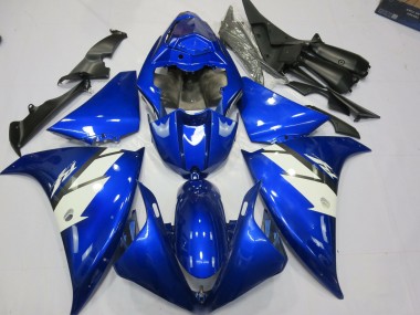 Blu & Bianco 12-14 Yamaha R1 Carene Moto