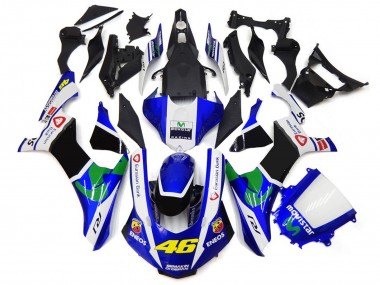 Blu & Bianco 46 15-19 Yamaha R1 Carene Moto