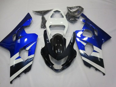 Blu Bianco & Nero 04-05 Suzuki GSXR 600-750 Carene Moto