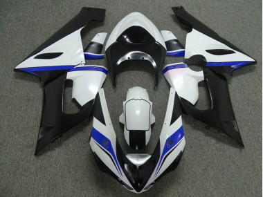 Blu Bianco & Nero 05-06 Kawasaki ZX6R Carene Moto