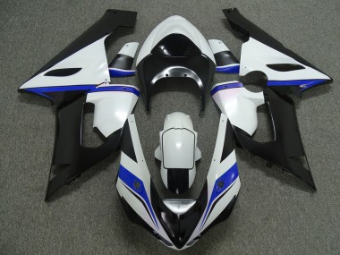 Blu Bianco & Nero 05-06 Kawasaki ZX6R Carene Moto