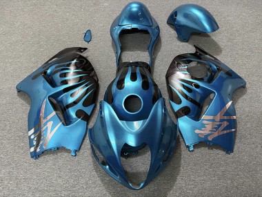 Blu Cielo & Nero 97-07 Suzuki GSXR 1300 Carene Moto