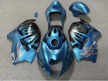 Blu Cielo & Nero 97-07 Suzuki GSXR 1300 Carene Moto