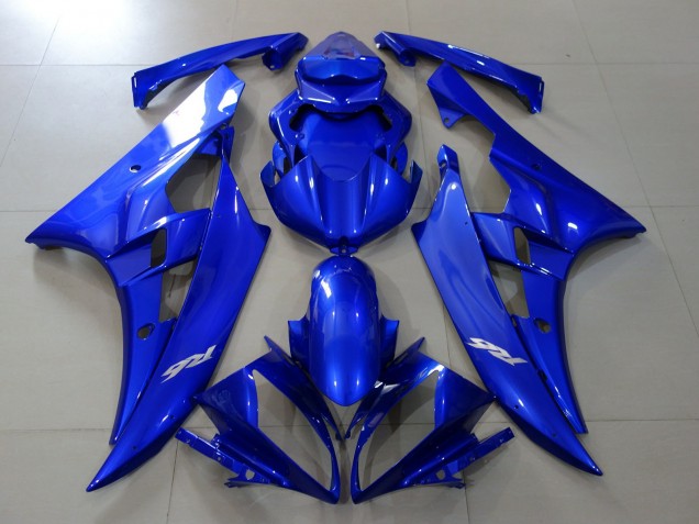 Blu Completamente Lucido 06-07 Yamaha R6 Carene Moto Blu Completamente Lucido 06-07 Yamaha R6 Carene Moto