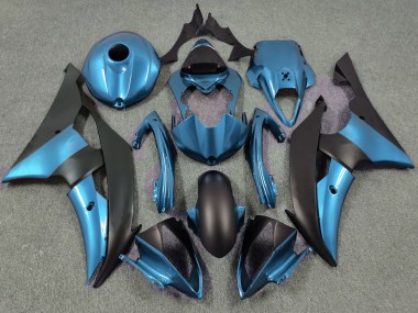 Blu Elettrico & Nero Opaco 08-16 Yamaha R6 Carene Moto