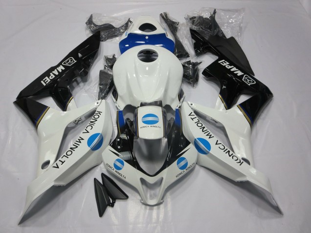 Blu Konica Minolta & Nero 07-08 Honda CBR600RR Carene Moto