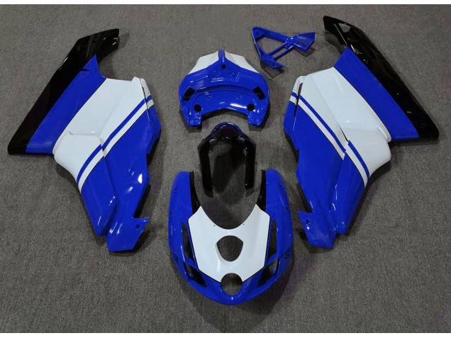 Blu Lucido & Bianco 03-04 Ducati 749 999 Carene Moto Blu Lucido & Bianco 03-04 Ducati 749 999 Carene Moto