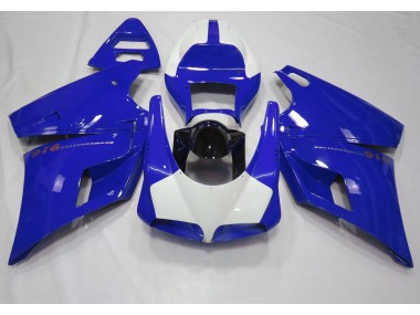 Blu Lucido & Bianco 93-05 Ducati 996 748 916 998 Carene Moto