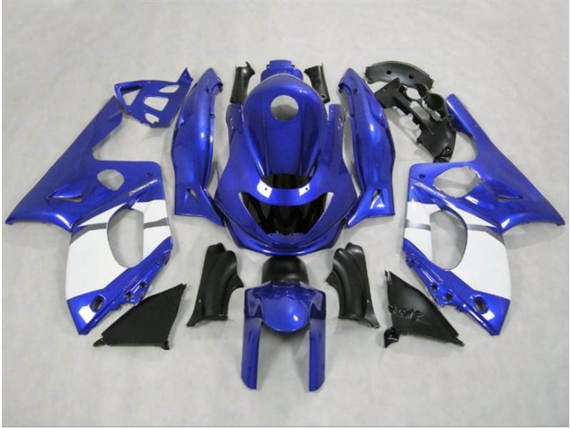 Blu Lucido & Bianco 98-07 Yamaha YZF600 Carene Moto Blu Lucido & Bianco 98-07 Yamaha YZF600 Carene Moto