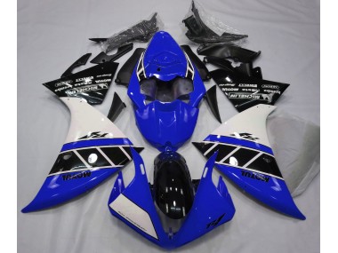 Blu Lucido Bianco & Nero 12-14 Yamaha R1 Carene Moto