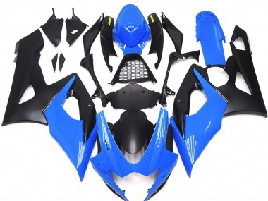 Blu Lucido Con Loghi Gialli 05-06 Suzuki GSXR 1000 Carene Moto