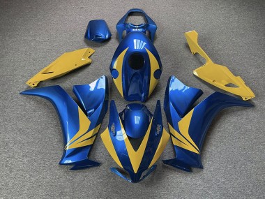 Blu Lucido & Giallo 12-16 Honda CBR1000RR Carene Moto