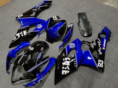 Blu Lucido & Nero 05-06 Suzuki GSXR 1000 Carene Moto