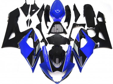Blu Lucido & Nero 05-06 Suzuki GSXR 1000 Carene Moto