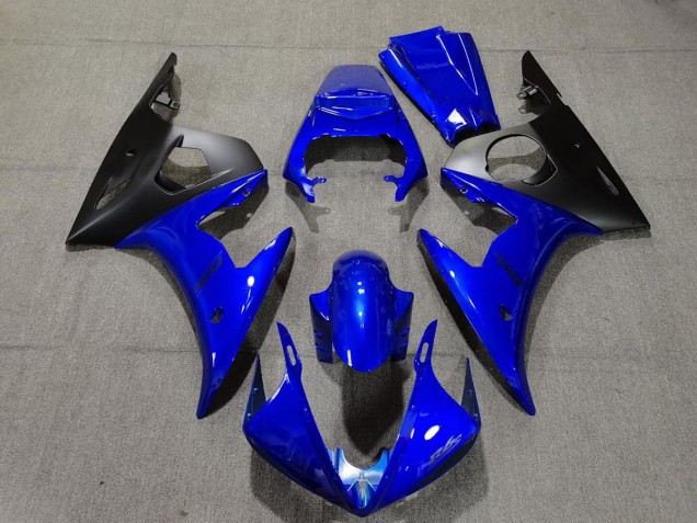 Blu Lucido & Nero 05 Yamaha R6 Carene Moto Blu Lucido & Nero 05 Yamaha R6 Carene Moto