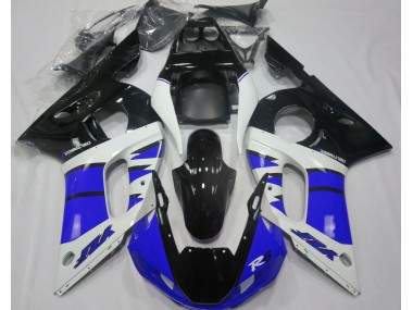 Blu Lucido & Nero 98-02 Yamaha R6 Carene Moto