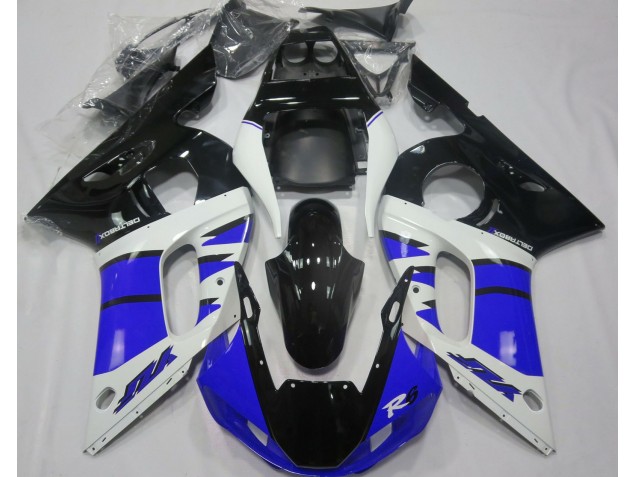 Blu Lucido & Nero 98-02 Yamaha R6 Carene Moto Blu Lucido & Nero 98-02 Yamaha R6 Carene Moto