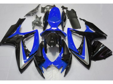 Blu Lucido Rovinato 06-07 Suzuki GSXR 600-750 Carene Moto
