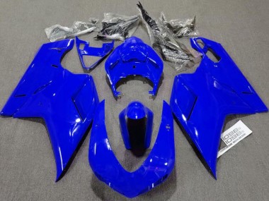 Blu Lucido Semplice 07-14 Ducati 848 1098 1198 Carene Moto
