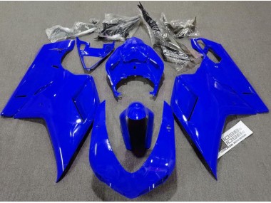 Blu Lucido Semplice 07-14 Ducati 848 1098 1198 Carene Moto