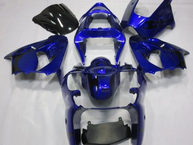 Blu Metallizzato 00-02 Kawasaki ZX6R Carene Moto
