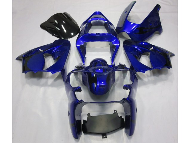 Blu Metallizzato 00-02 Kawasaki ZX6R Carene Moto Blu Metallizzato 00-02 Kawasaki ZX6R Carene Moto